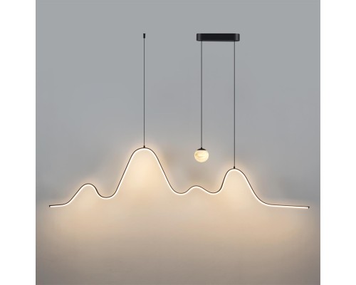 7181/37L HIGHTECH ODL26 Подвесной светильник  черный/алебастр/металл IP20 LED 37W 2600Лм 3000K 120° 220-240V MOONLIGHT