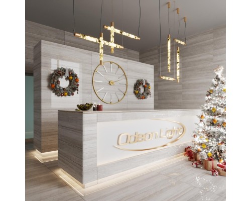 6687/25L L-VISION ODL24 125 Подвесной светильник латунь/металл/алебастр IP20 LED 40W 3000/4000 MARBELLA