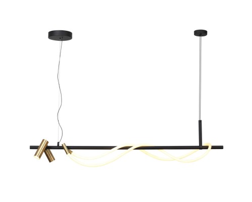 4397/30L HIGHTECH ODL23 103 черный/античная бронза/металл/канат Подвесной св-к IP20 LED 30W 1200Лм 3000K CORDA