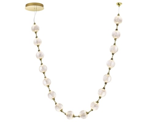 5008/64L L-VISION ODL23 575 золотой/прозрачный/металл/акрил Подвес бусы LED 64W 4000K 3520лм CRYSTAL