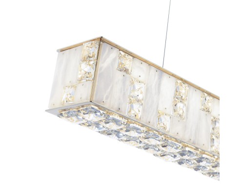 5072/50L HALL ODL24 495 золото/прозрачный/белый/металл/хрусталь/алебастр Подвес LED 50W 3700K CROSSA