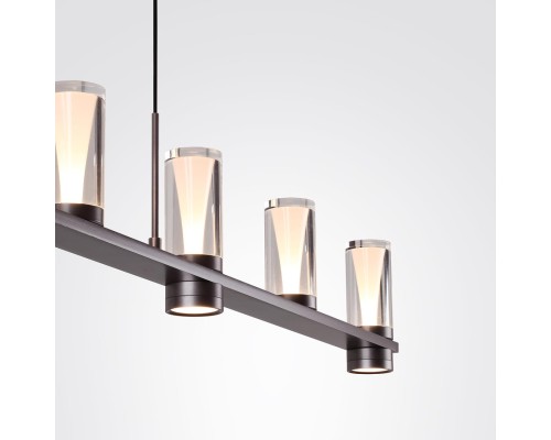 7143/45L HIGHTECH ODL26 513 светильник темный никель/акрилл/металл IP20 LED 40W 2470Лм 3000K 180° 220V DEFANCE