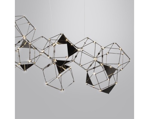 5087/64L L-VISION ODL25 293 черный хром/металл Люстра LED 64W 4000K 3800Лм TRELLIS