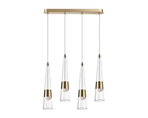 5043/42L L-VISION ODL24 301 глянц.золото/прозрачный/металл/стекло Люстра LED 42W 3000K 4167Лм LUMP