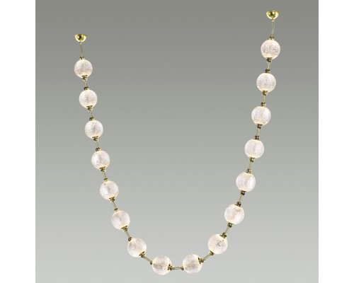 5008/64L L-VISION ODL23 575 золотой/прозрачный/металл/акрил Подвес бусы LED 64W 4000K 3520лм CRYSTAL