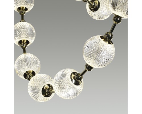 5008/80L L-VISION ODL23 469 золотой/прозрачный/металл/акрил Подвес LED 80W 4000K 4400лм CRYSTAL