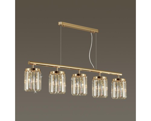 4987/5 CLASSIC ODL22 449 золотой/хрусталь Люстра E14 5*40W VASSA