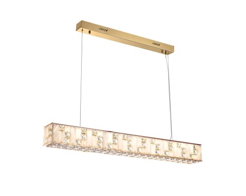 5072/50L HALL ODL24 495 золото/прозрачный/белый/металл/хрусталь/алебастр Подвес LED 50W 3700K CROSSA