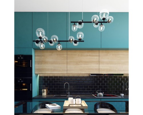 4818/10 MODERN ODL21 201 черный/прозрачный Люстра G9 10*40W TOVI