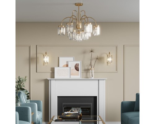 4987/5 CLASSIC ODL22 449 золотой/хрусталь Люстра E14 5*40W VASSA