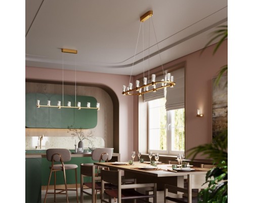 7144/45L HIGHTECH ODL26 515 светильник античная бронза/акрилл/металл IP20 LED 40W 2470Лм 3000K 180° 220V DEFANCE