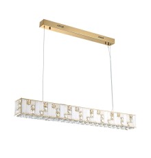 5072/50L HALL ODL24 495 золото/прозрачный/белый/металл/хрусталь/алебастр Подвес LED 50W 3700K CROSSA