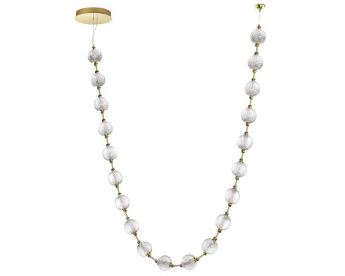 5008/80L L-VISION ODL23 469 золотой/прозрачный/металл/акрил Подвес LED 80W 4000K 4400лм CRYSTAL