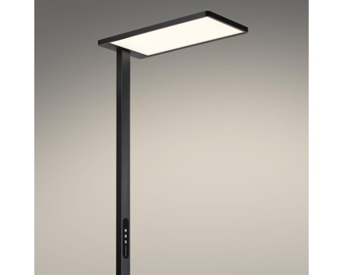 359974 LEDO NT26 000 (В 2-х КОРОБКАХ) черный Торшер светодиодный диммир. полного спектра IP20 LED 50W+50W 180-265V 4000K 6500Лм STUDI