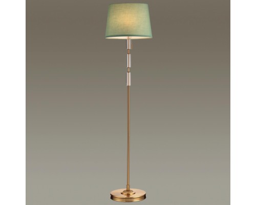 4887/1F MODERN ODL_EX22 53 бронзовый/зеленый/абажур ткань Торшер E27 1*60W LONDON