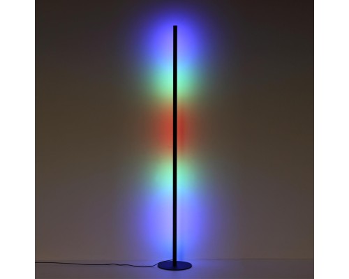 4335/32FL HIGHTECH ODL23 000 черный/акрил Напольный светильник RGBW управляемый с пульта, приложения Tuya, встр. микрофон IP20 LED 32W 3000K FILLINI