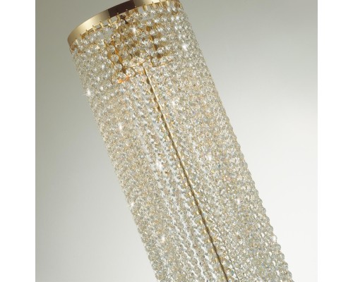 5028/3F MODERN ODL23 429 золотой/прозрачный металл/хрусталь Торшер GU10 3*50W CHOKKA