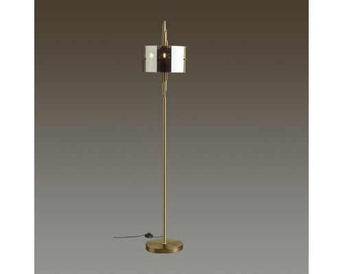 4895/3F MODERN ODL_EX23 37 бронзовый/дымчатый/металл/стекло Торшер E27 3*40W MARGARET