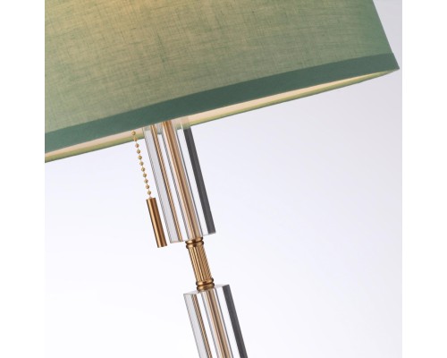 4887/1F MODERN ODL_EX22 53 бронзовый/зеленый/абажур ткань Торшер E27 1*60W LONDON