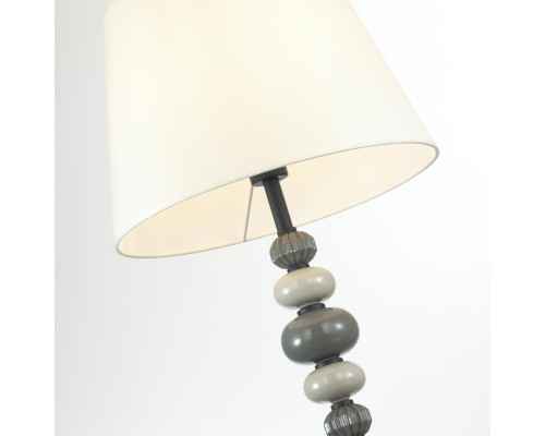 4896/1F MODERN ODL_EX23 27 черный матов./серый/молочный металл/керамика/ткань Торшер E27 1*60W SOCHI