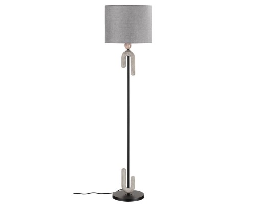 5410/1FA MODERN ODL_EX24 73 черный матов./бежевый/серый/металл/полирезин/ткань Торшер E27 1*60W BAGEL