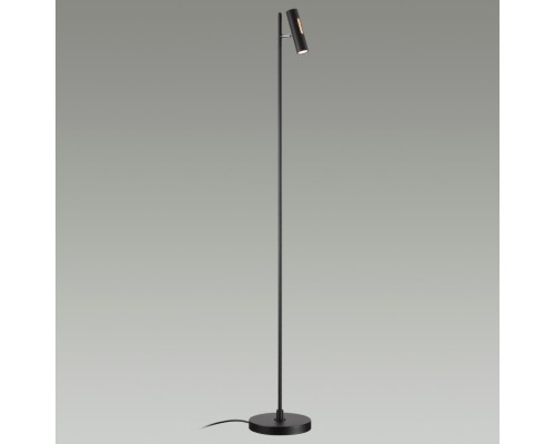 6643/5FL HIGHTECH ODL24 171 черный/металл/акрил Напольный светильник (выкл. и диммер на корпусе) IP20 LED 6W 3000K 220V MALI