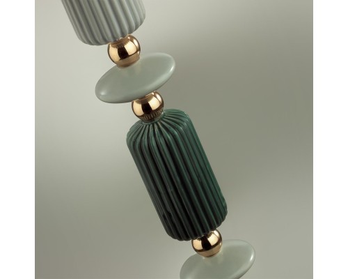 4861/1FA CLASSIC ODL_EX22 41 золотой/раноцветн.керамика/абажур Торшер E27 1*60W 4861/1FA CANDY