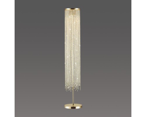 5028/3F MODERN ODL23 429 золотой/прозрачный металл/хрусталь Торшер GU10 3*50W CHOKKA