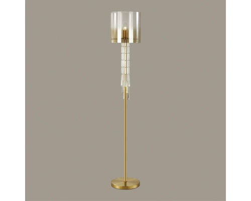 4886/1F HALL ODL_EX23 41 бронзовый/янтарн./металл/стекло Торшер E27 1*40W NICOLE