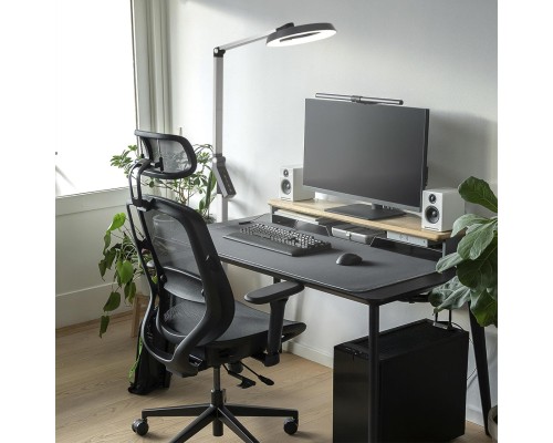 8332/15FL LEDIO темно-серый, металл/пластик Торшер LED 15W 3000/4000/6000K ССТ/диммер/LCD 220-240V GENRI