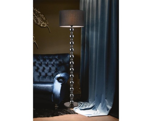 8079/1F NEOCLASSI LN25 369 хром/черный металл/текстиль Торшер E27 1*60W 220V NAVILA