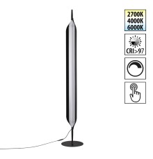 359543 LEDO NT25 000 черный Торшер диммир. со сменой цвет. темпер. (управление- сенсор) IP20 LED 32W 100-240V 2700К\4000К\6000К ALA