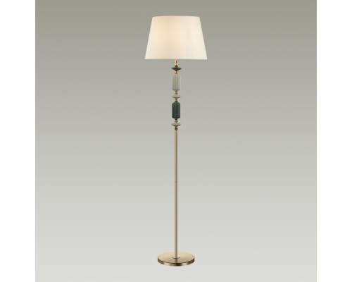 4861/1FA CLASSIC ODL_EX22 41 золотой/раноцветн.керамика/абажур Торшер E27 1*60W 4861/1FA CANDY