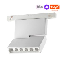 359493 SHINO NT24 138 белый Трековый низковольт. св-к диммир. со сменой цв.температуры, пульт ДУ/Tuya Smart Life IP20 LED 12W 48V 3000-6500K FLUM