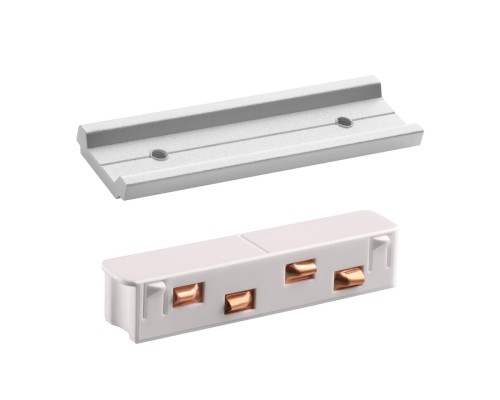 135163 SHINO NT23 055 белый Соединитель с токопроводом прямой IP20 48V FLUM