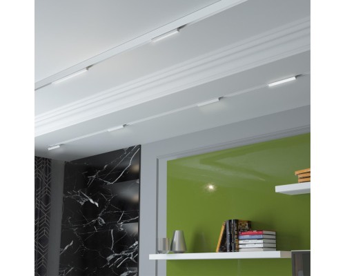 135090 SHINO NT20 026 белый Низков. шинопровод 1м (токопровод и заглушки в комплекте) IP20 48V FLUM