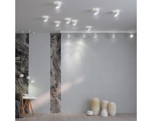 358979 SHINO NT22 белый Трековый светильник для низковольного шинопровода с переключ. цв. температуры IP20 LED 3000К\4000К\6000К 12W вниз + 3W вверх 48V FLUM