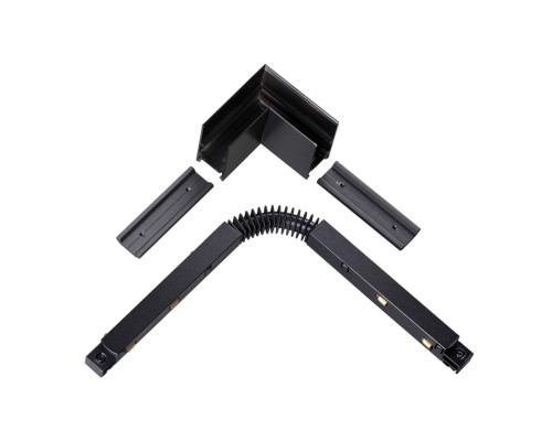 135122 SHINO NT21 033 черный Соединитель с токопроводом для шинопровода L-образный IP20 48V FLUM