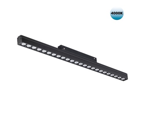 358420 SHINO NT20 027 черн Трековый светильник для низков. шинопровода IP20 LED 4000K 24W 48V FLUM