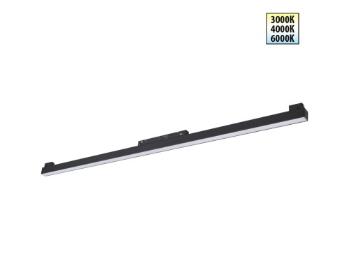 359621 SHINO NT25 000 черный Трековый светильник для низков. шинопровода с переключ. цв. темпер. IP20 LED 3000К\4000К\6000К 30W 48V FLUM