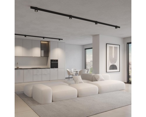 359517 SHINO NT24 130 черный Трековый низковольт. св-к диммир. со сменой цв.температуры, пульт ДУ/Tuya Smart Life IP20 LED 10W 48V 3000-6000K FLUM