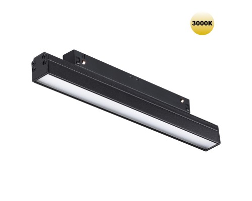 359199 SHINO NT23 079 черный Трековый светильник для низков. шинопровода IP20 LED 3000К 12W 48V 900Лм FLUM