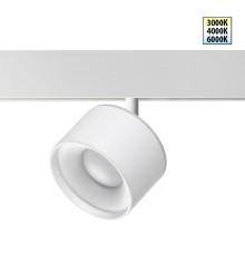 358979 SHINO NT22 белый Трековый светильник для низковольного шинопровода с переключ. цв. температуры IP20 LED 3000К\4000К\6000К 12W вниз + 3W вверх 48V FLUM