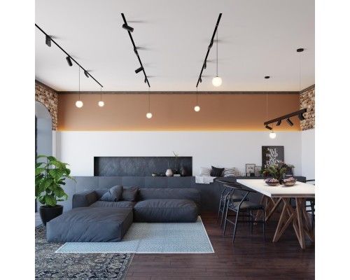 358467 SHINO NT20 028 черн Трековый светильник для низков. шинопровода IP20 LED 4000К 12W 48V FLUM