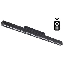 358624 SHINO NT21 038 черный Трековый низковольтный св-к диммируемый с ДУ, со сменой цв.температуры IP20 LED 3000~6500К 24W 48V FLUM