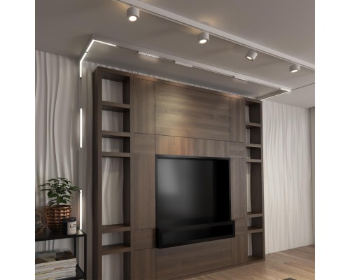 358912 SHINO NT22 белый Трековый светильник для низков.шинопровода диммируемый с пультом ДУ со сменой цв.температуры IP20 LED 3000~6500К 24W 48V FLUM