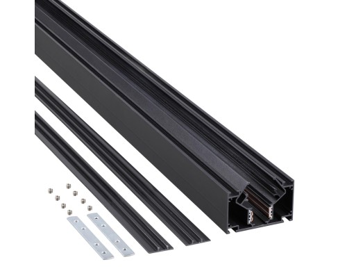 135242 SHINO NT24 000 черный Низковольтный шинопровод для монтажа в натяжной потолок 2м IP20 48V FLUM