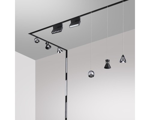 358406 SHINO NT20 029 белый/хром Трековый св-к для низков.шинопровода IP20 LED 4000K 10W FLUM