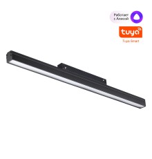 359482 SHINO NT24 134 черный Трековый низковольт. св-к диммир. со сменой цв.температуры, пульт ДУ/Tuya Smart Life IP20 LED 24W 48V 3000-6500K FLUM