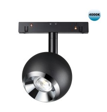 358393 SHINO NT20 029 черн/хром Трековый св-ник для низков.шинопровода IP20 LED 4000K 10W 48V FLUM